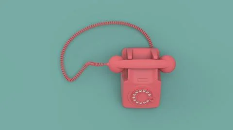 Retro old phone image Stock Illustration