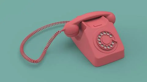Retro old phone image Stock Illustration