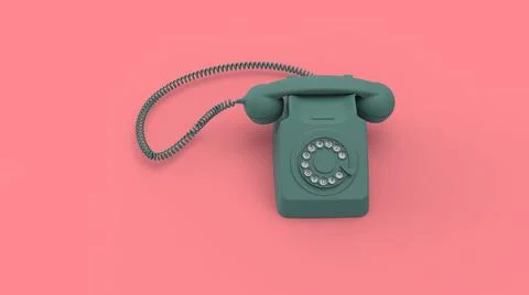 Retro old phone image Stock Illustration