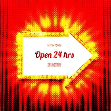 Retro open light retro, great design Stock Illustration