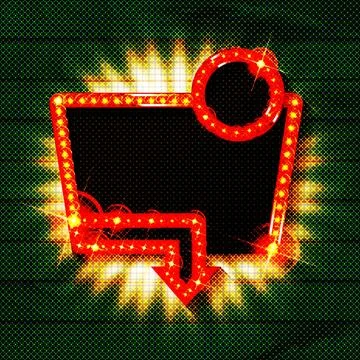 Retro open light retro, great design Stock Illustration