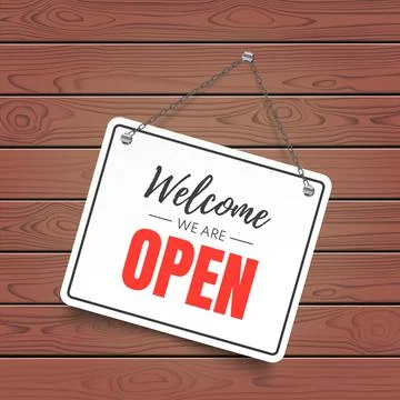 Retro Open signboard. Stock Illustration
