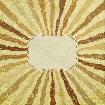 A retro or vintage looking rays pattern. EPS 8 스톡 일러스트