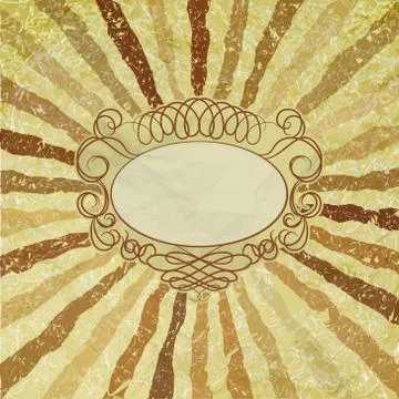 A retro or vintage looking rays pattern. EPS 8 Illustrazione stock