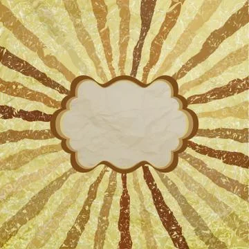 A retro or vintage looking rays pattern. EPS 8 Stock Illustration