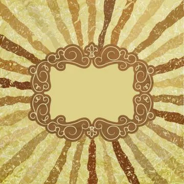 A retro or vintage looking rays pattern. EPS 8 Stock Illustration