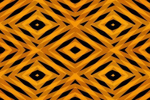 Retro orange diamond shapes pattern Retro orange and black diamond shapes ... Foto stock