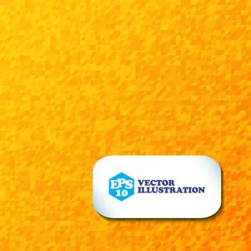 Retro orange mosaic vector pattern? Stock Illustration