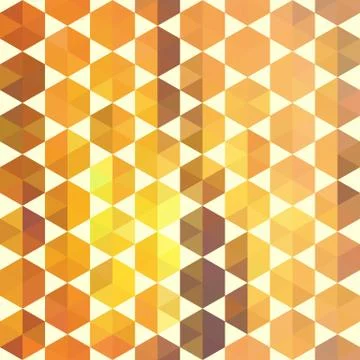 Retro orange pattern of geometric shapes Illustrazione stock