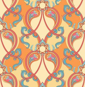Retro orange pattern Ilustración de archivo