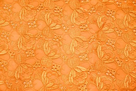 Retro orange textile for background Stock Photos