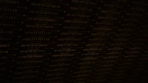 Retro outdated software application binary code processing commands ALT Stock Footage 92188423