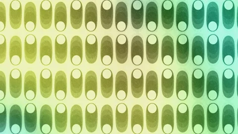 Retro oval shape pattern with color shifting highlights looping background Stock Footage 201557661