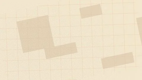 Retro paper backdrop featuring a fine red grid, faded halftone dots Stock Photos