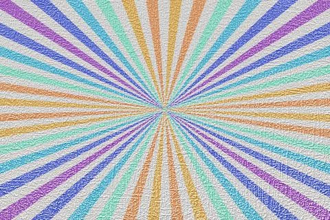 Retro paper background with rays or stripes in the center. Solar multi-colo.. Stock Photos