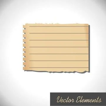 Retro Paper Element. Vector styled vintage label Stock Illustration