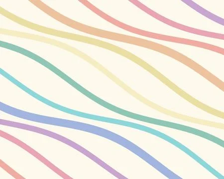 Retro pastel diagonal stripes create a soft, playful pattern background wit.. Stock-Illustration