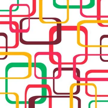 Retro pattern background with squares - rounded. 스톡 일러스트