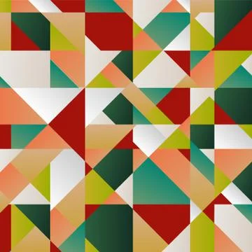 Retro pattern of geometric shapes. colorful mosaic banner. geometric hipster  Stock Illustration