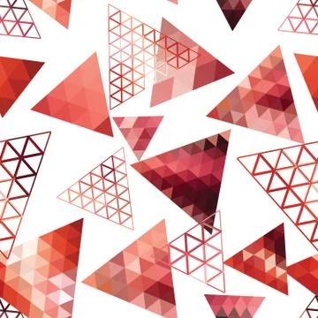 Retro pattern of geometric shapes Stock Illustration