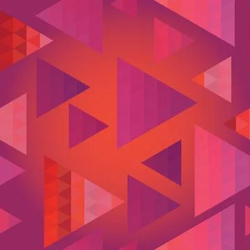 Retro pattern of geometric shapes Stock Illustration