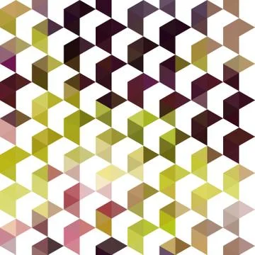 Retro pattern of geometric shapes Stock Illustration