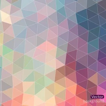 Retro pattern of geometric shapes. triangle colorful mosaic backdrop. geometr Stock Illustration