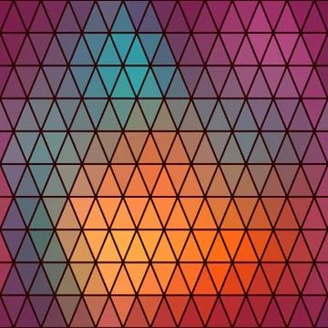 Retro pattern of geometric shapes. triangle colorful mosaic backdrop. geometr Stock Illustration