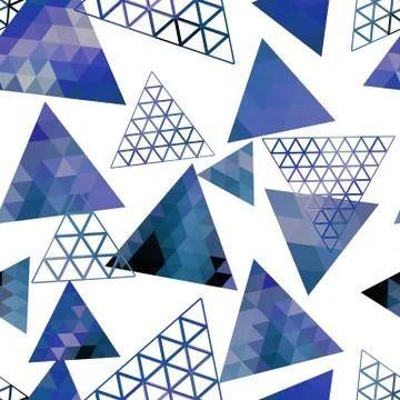 Retro pattern of geometric shapes triangles Illustrazione stock