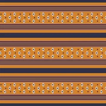 Retro Pattern with Horizontal Stripes Stock Illustration