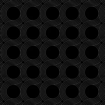 Retro pattern, made of glitter waves, lines and circles. Stock Illustration