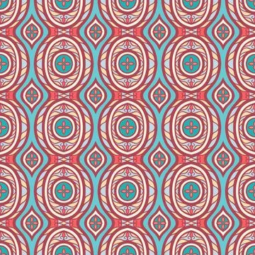 Retro pattern with petals Stock Illustration