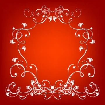 Retro pattern retro pattern on the red gradient background Copyright: xZoo... Stock Photos