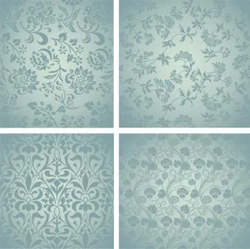 Retro Pattern Set Stock Illustration