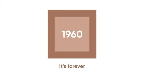 Retro pattern of the sixties times. Motion. 1960, this is my time, it is forever Stock Illustration