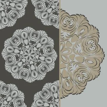 Retro patterns background Иллюстрация