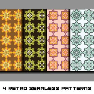 Retro patterns Stock Illustration