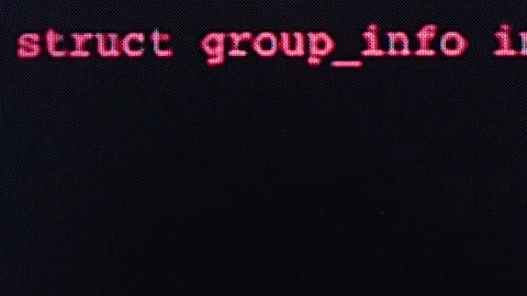 Retro pc with loading code console, programmer making scripts, green basic Stock Footage 274150625