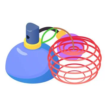 Retro perfume icon isometric vector. Bottle of perfume and apple wireframe icon Ilustración de archivo