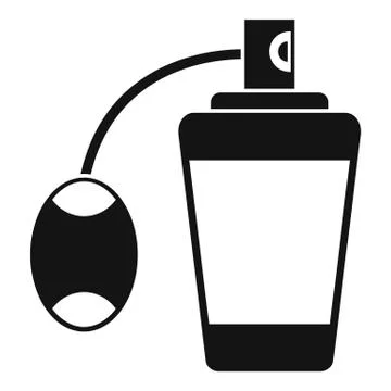 Retro perfume icon, simple style Stock-Illustration