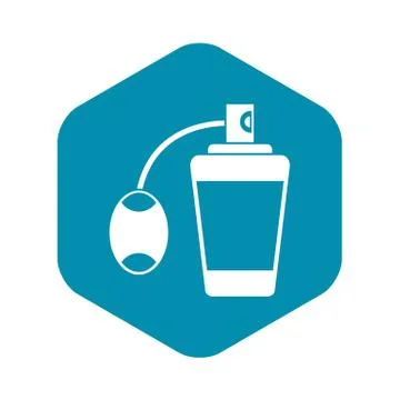 Retro perfume icon, simple style Illustrazione stock