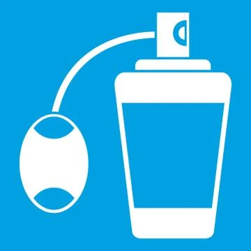 Retro perfume icon white Illustration