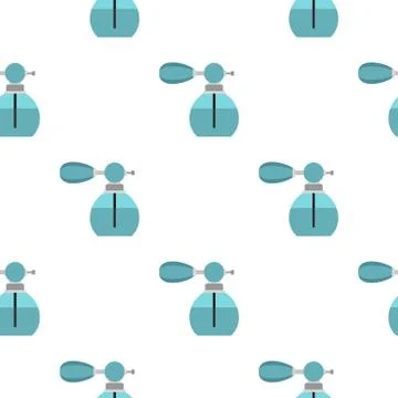 Retro perfume pattern flat Illustrazione stock
