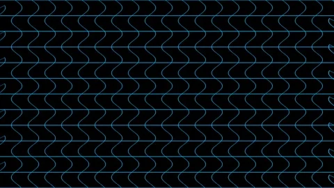 Retro perspective grid landscape with futuristic flowing motion Vídeo Stock 335544518