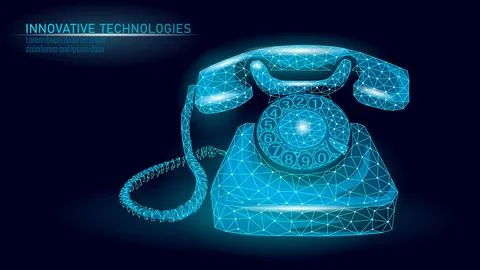Retro phone digital transformation progress concept. Old analog telephone for Stock Illustration
