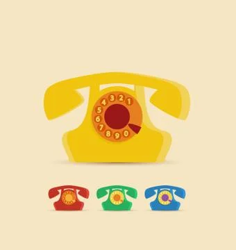 Retro Phone Stock Illustration