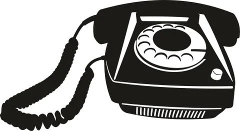 Retro phone Stock Illustration