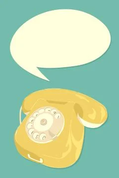 Retro phone Stock Illustration