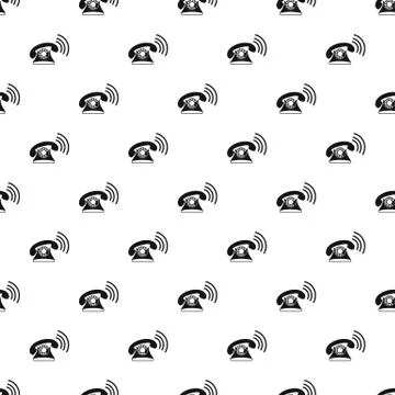 Retro phone pattern 스톡 일러스트