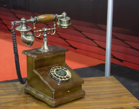 A retro phone Foto stock